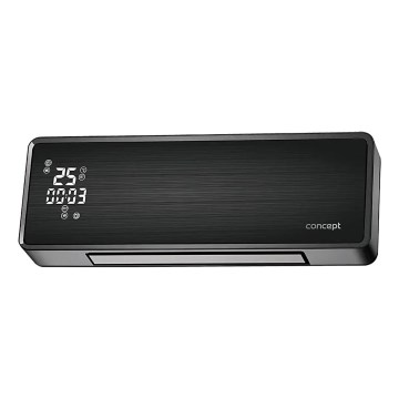 Concept QH4001 - Elektriline kütteseade 1000/2000W IP22 must + kaugjuhtimispult