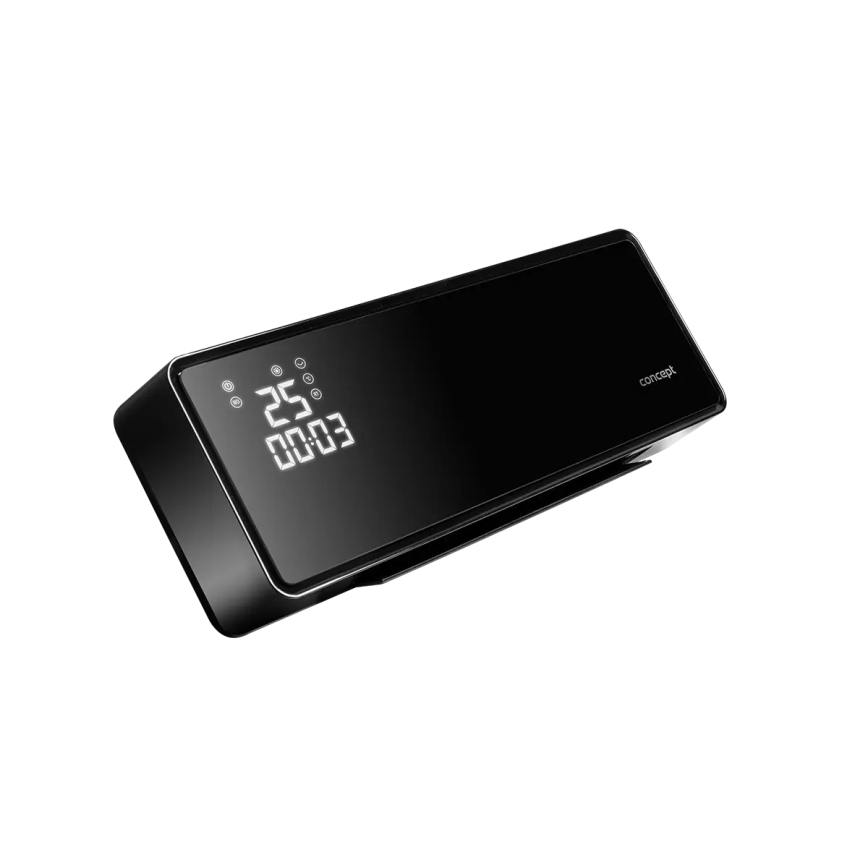 Concept QH4001 - Elektriline kütteseade 1000/2000W IP22 must + kaugjuhtimispult