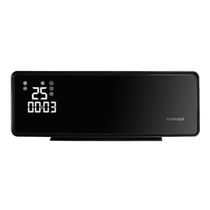 Concept QH4001 - Elektriline kütteseade 1000/2000W IP22 must + kaugjuhtimispult