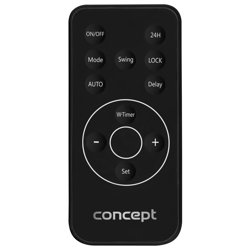 Concept QH4001 - Elektriline kütteseade 1000/2000W IP22 must + kaugjuhtimispult