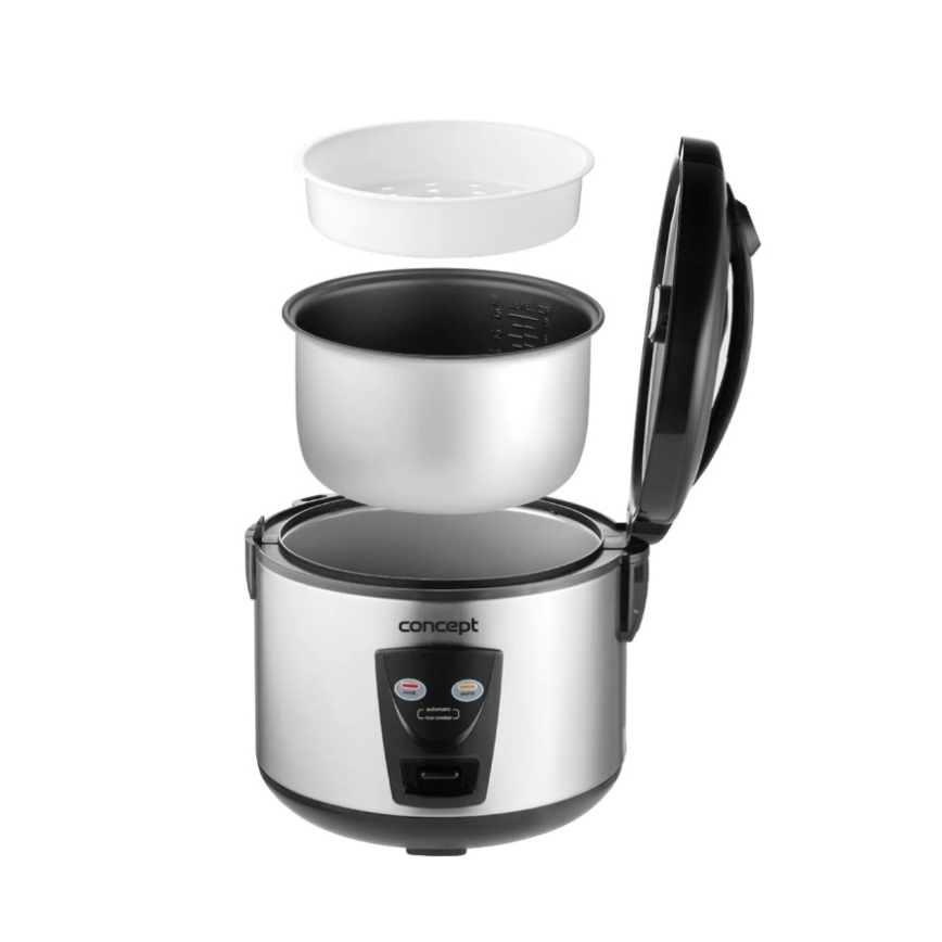 Concept RE2020 - Riisikeetja 2-ühes 650W/230V 1,5 l roostevabast terasest/must