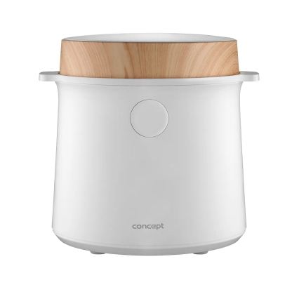 Concept RE3030 - Digitaalne riisikeetja 2-ühes 380W/230V 1,5 l valge/puidu dekor