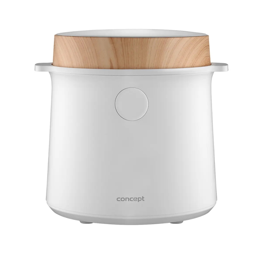 Concept RE3030 - Digitaalne riisikeetja 2-ühes 380W/230V 1,5 l valge/puidu dekor