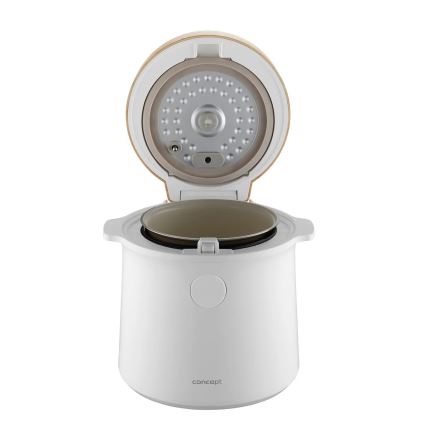 Concept RE3030 - Digitaalne riisikeetja 2-ühes 380W/230V 1,5 l valge/puidu dekor