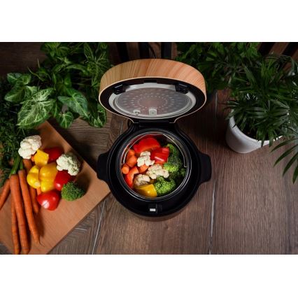 Concept RE4040 - Digitaalne riisikeetja 2-ühes 450W/230V 2 l must/puidu dekor