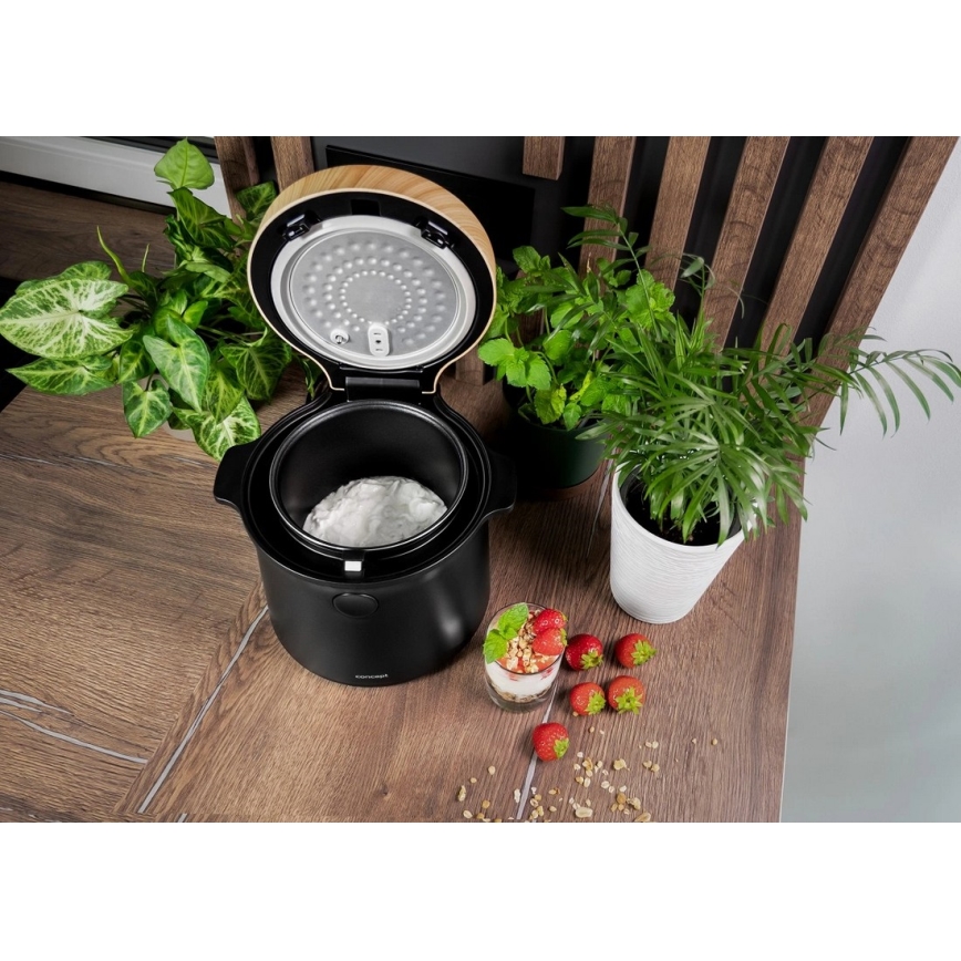 Concept RE4040 - Digitaalne riisikeetja 2-ühes 450W/230V 2 l must/puidu dekor