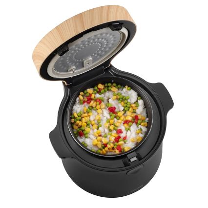 Concept RE4040 - Digitaalne riisikeetja 2-ühes 450W/230V 2 l must/puidu dekor