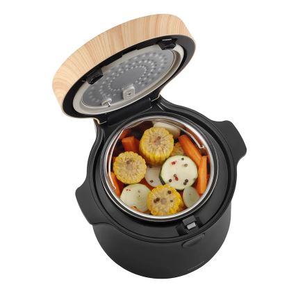 Concept RE4040 - Digitaalne riisikeetja 2-ühes 450W/230V 2 l must/puidu dekor