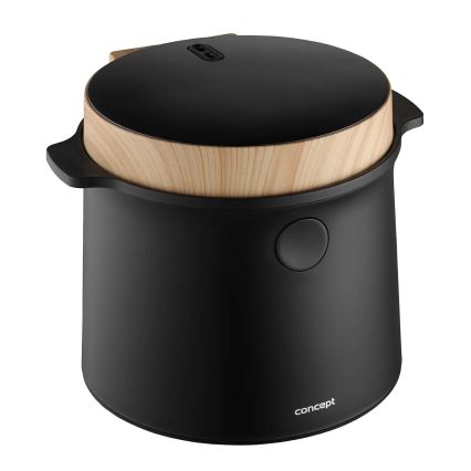 Concept RE4040 - Digitaalne riisikeetja 2-ühes 450W/230V 2 l must/puidu dekor