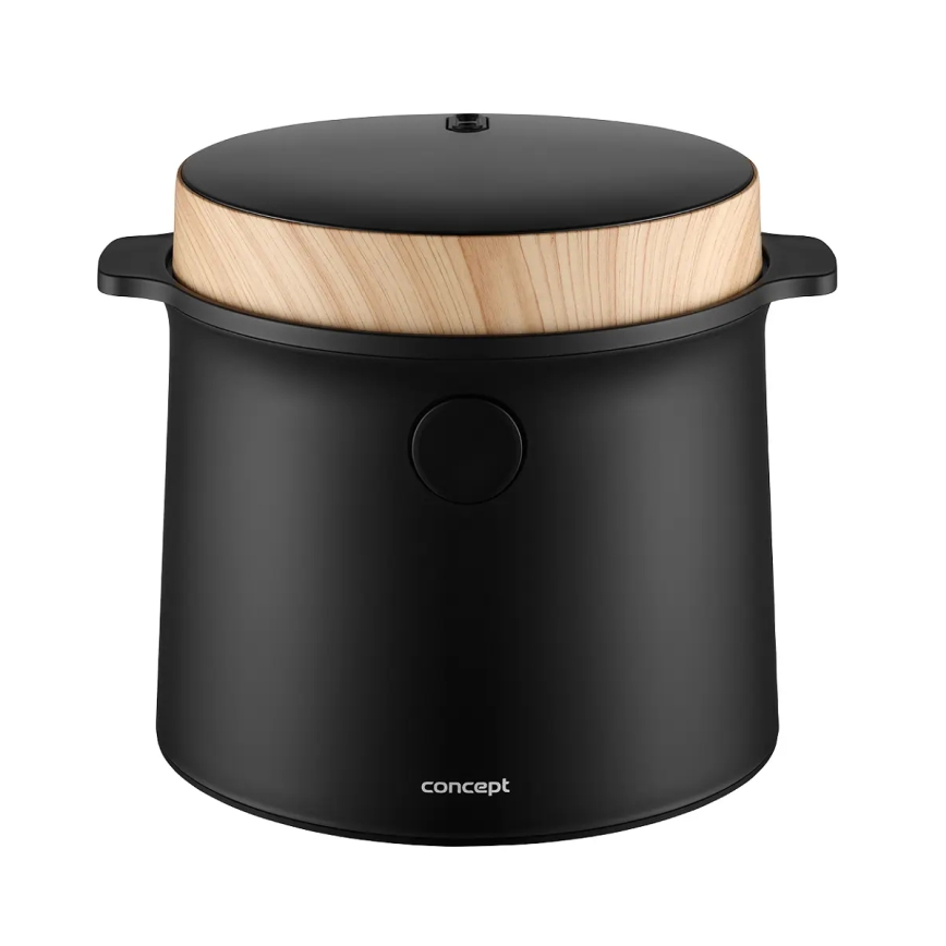 Concept RE4040 - Digitaalne riisikeetja 2-ühes 450W/230V 2 l must/puidu dekor
