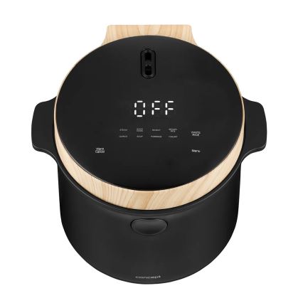 Concept RE4040 - Digitaalne riisikeetja 2-ühes 450W/230V 2 l must/puidu dekor