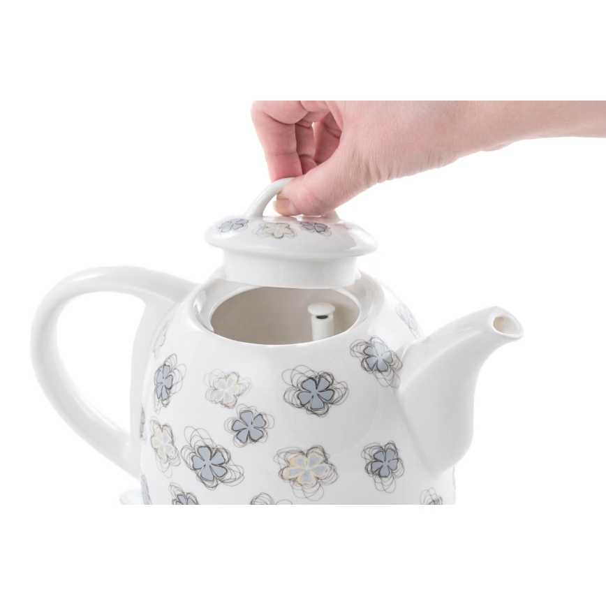 Concept RK0010ne - Elektriline veekeetja 1 l 1100W/230V valge/keraamika