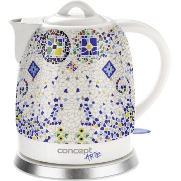 Concept RK0020 - Kiire veekeetja 1,5 l 1350W/230V erksavärviline/keraamiline