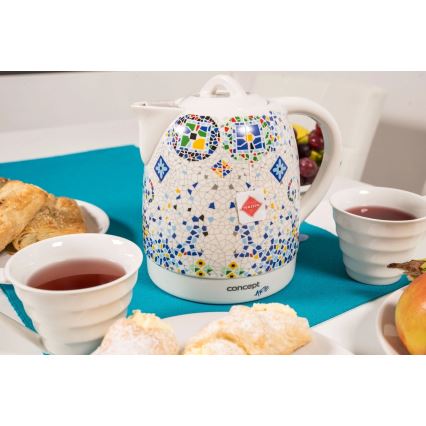 Concept RK0020 - Kiire veekeetja 1,5 l 1350W/230V erksavärviline/keraamiline