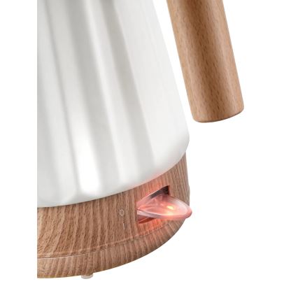 Concept RK0090 - Elektriline veekeetja 1,5 l 1500W/230V valge/puidu dekor/keraamika