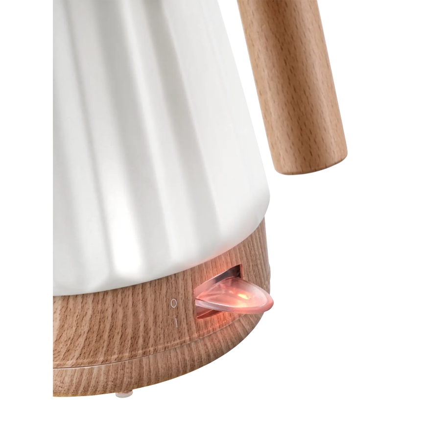 Concept RK0090 - Elektriline veekeetja 1,5 l 1500W/230V valge/puidu dekor/keraamika