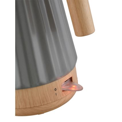 Concept RK0092 - Elektriline veekeetja 1,5 l 1500W/230V tumehall/puidu dekor/keraamika