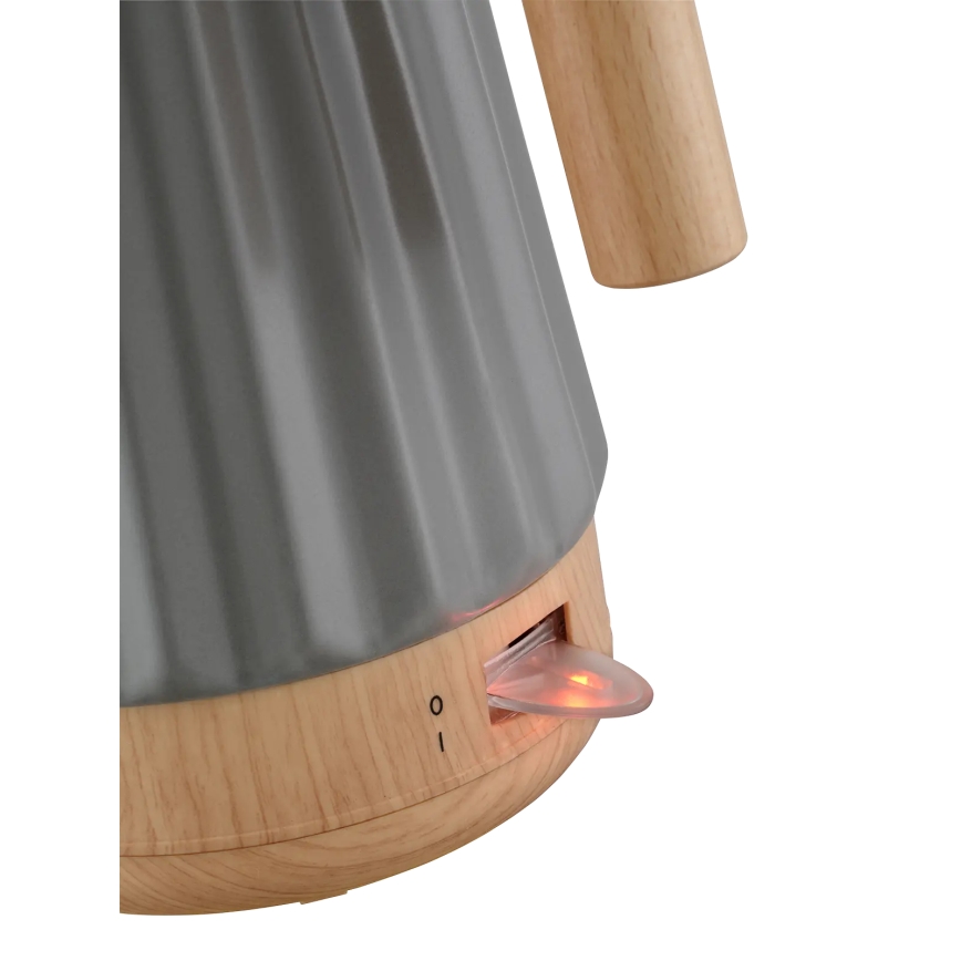 Concept RK0092 - Elektriline veekeetja 1,5 l 1500W/230V tumehall/puidu dekor/keraamika