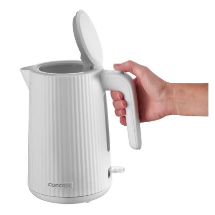 Concept RK2390 - Elektriline veekeetja 1,7 l, 2200 W / 230 V, valge