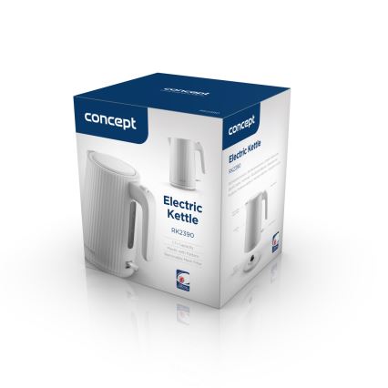 Concept RK2390 - Elektriline veekeetja 1,7 l, 2200 W / 230 V, valge