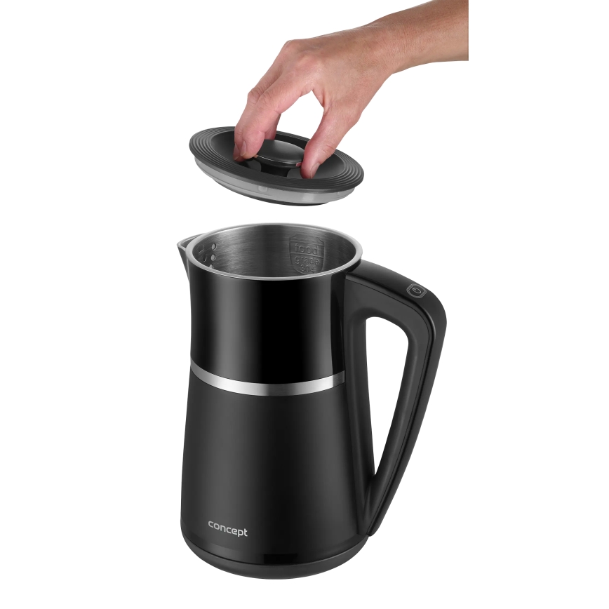 Concept RK3100 - Kiirveekeetja temperatuuri reguleerimisega 1,7 l 2200W/230V must