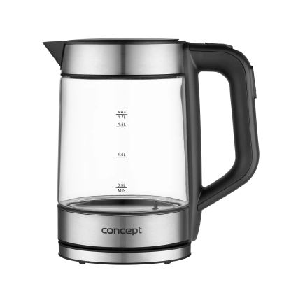 Concept RK4067 - Kiirveekeetja temperatuuri reguleerimisega 1,7 l 2200W/230V roostevaba teras