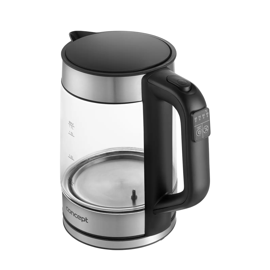 Concept RK4067 - Kiirveekeetja temperatuuri reguleerimisega 1,7 l 2200W/230V roostevaba teras