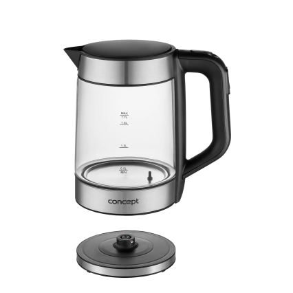 Concept RK4067 - Kiirveekeetja temperatuuri reguleerimisega 1,7 l 2200W/230V roostevaba teras