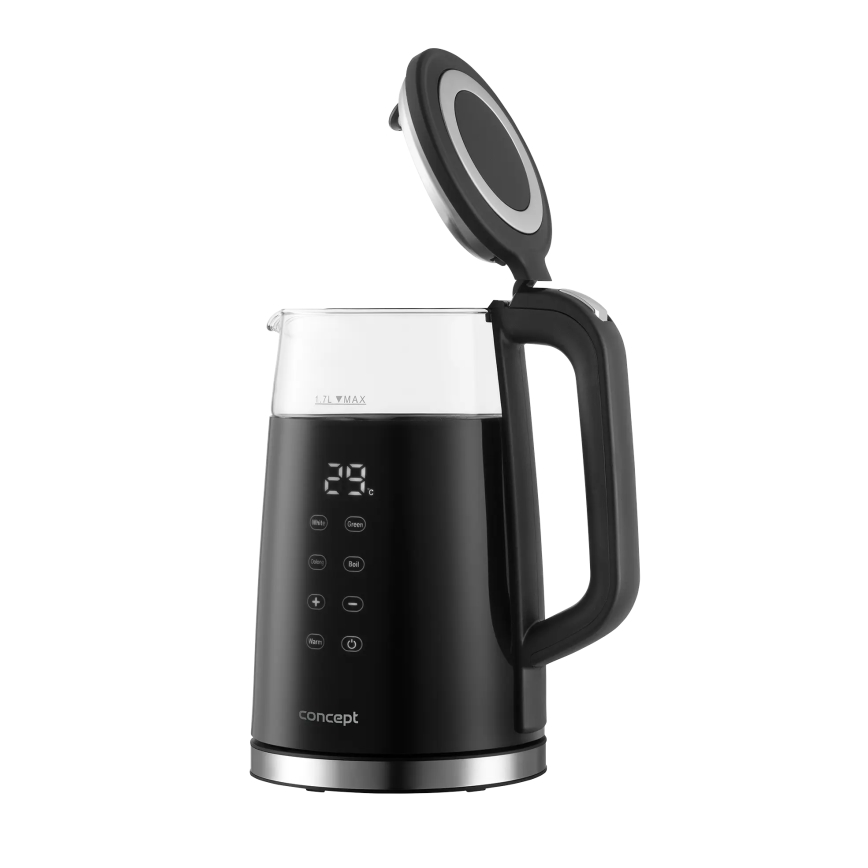 Concept RK4100 - Kiirveekeetja temperatuuri reguleerimisega 1,7 l 2200W/230V must