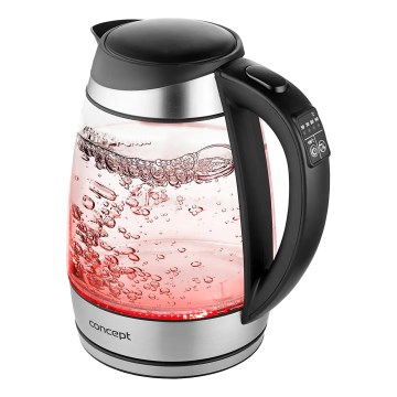 Concept RK4120 - roostevabast terasest 1,7 l elektriline veekeetja temperatuuriregulatsiooniga 2200W/230V