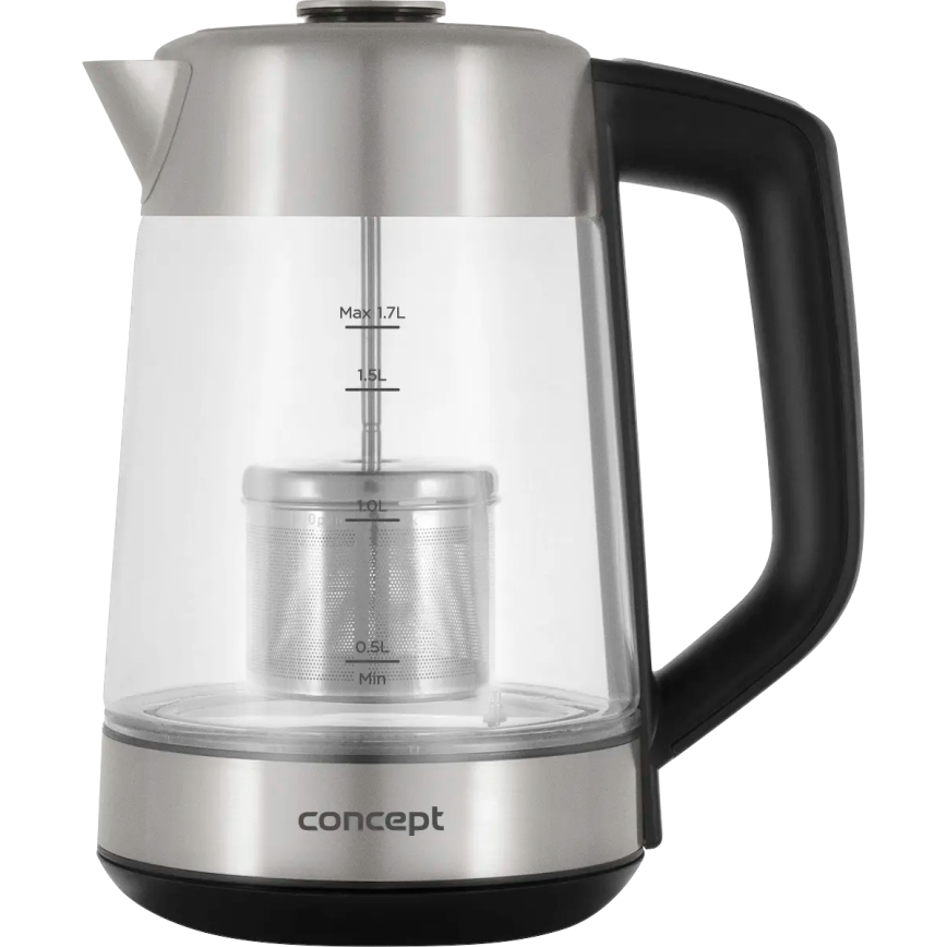 Concept RK4190 - Kiirveekeetja temperatuuri reguleerimise ja filtriga 1,7 l 2200W/230V roostevabast terasest