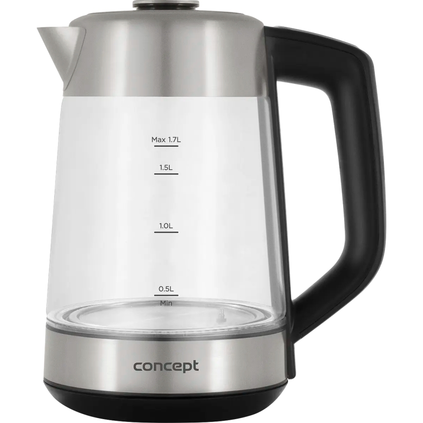 Concept RK4190 - Kiirveekeetja temperatuuri reguleerimise ja filtriga 1,7 l 2200W/230V roostevabast terasest