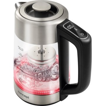 Concept RK4190 - Kiirveekeetja temperatuuri reguleerimise ja filtriga 1,7 l 2200W/230V roostevabast terasest