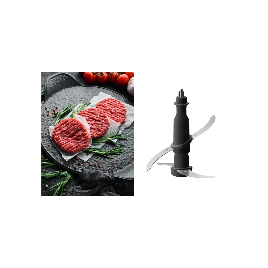 Concept RM3300 - Köögirobot koos riiviga 1000W/230V must/roostevaba