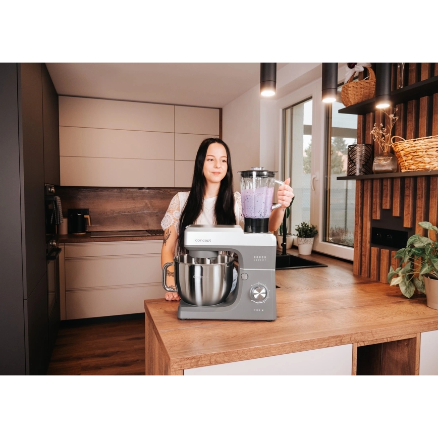 Concept RM6000 - Planetaarne köögimikser  DOUGH EXPERT 1900W/230V antratsiit/roostevaba teras