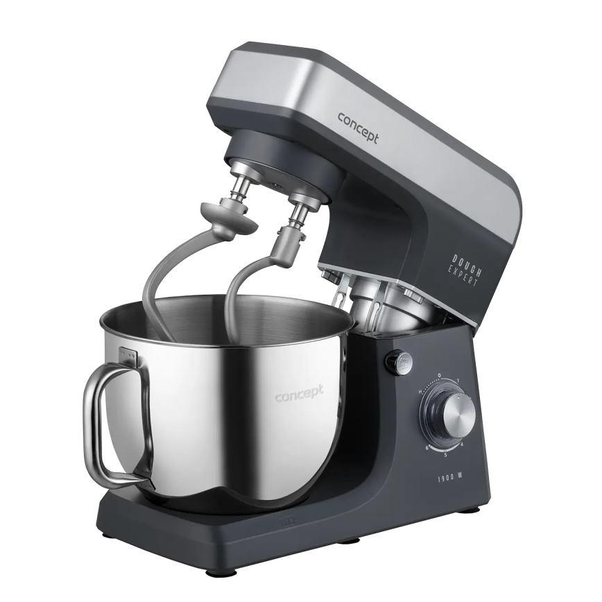 Concept RM6010 - planeetiline köögimikser DOUGH EXPERT 1900W/230V antratsiit/roostevaba teras