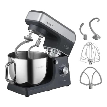 Concept RM6010 - planeetiline köögimikser DOUGH EXPERT 1900W/230V antratsiit/roostevaba teras