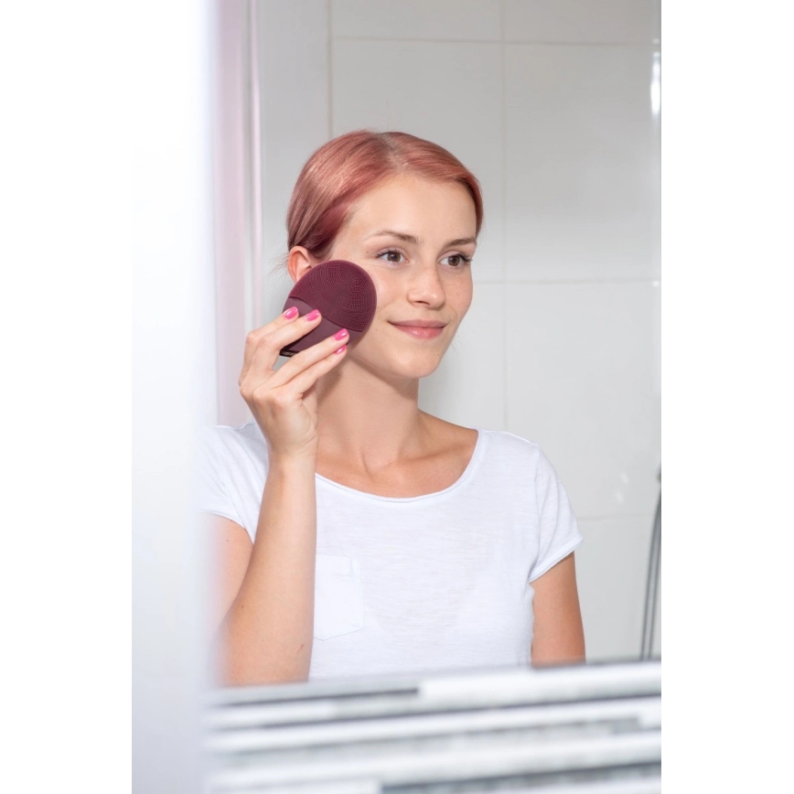 Concept SK9101 - Näopuhastushari SONIVIBE 2W/5V 250 mAh IPX7 punane