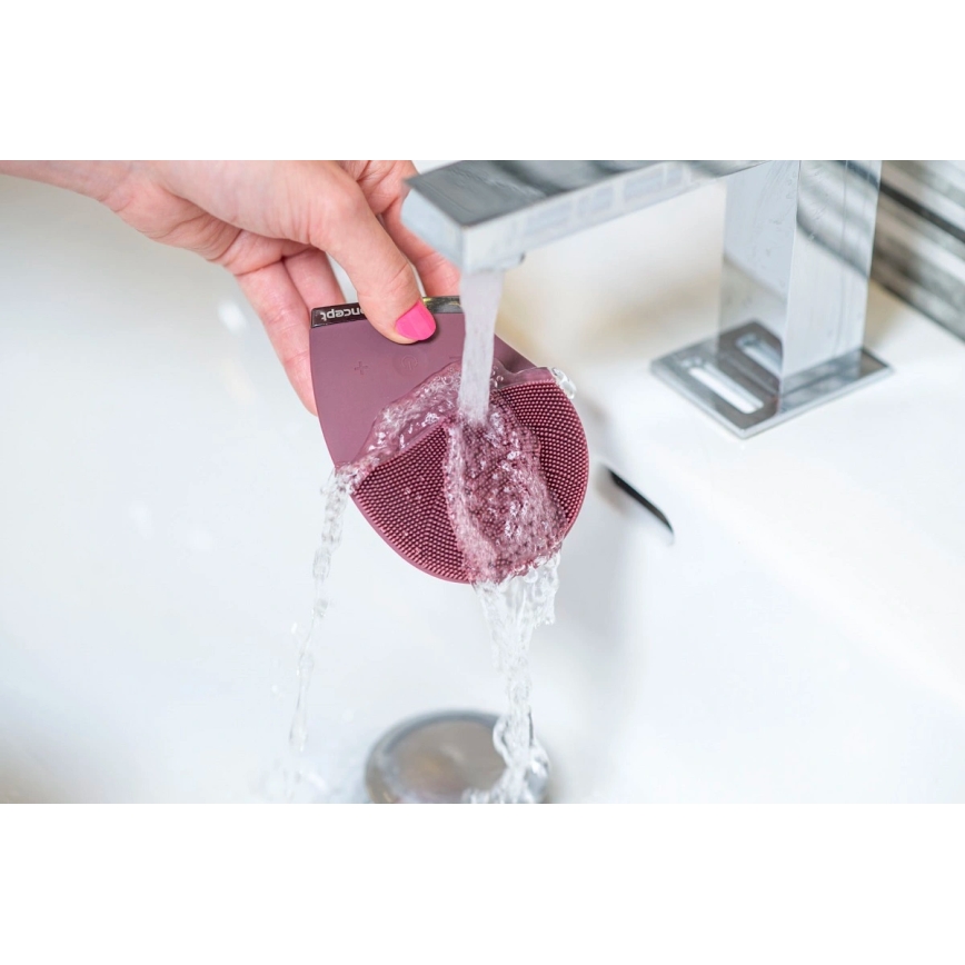 Concept SK9101 - Näopuhastushari SONIVIBE 2W/5V 250 mAh IPX7 punane