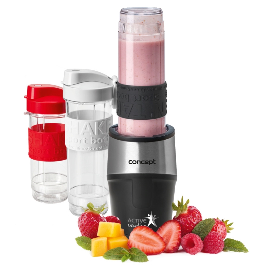 Concept SM3385 - Smuuti-blender koos lisatarvikutega ACTIVE SMOOTHIE 500W/230V must