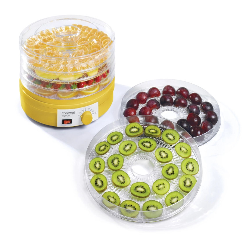 Concept SO1015 - kollane toidukuivati 245 W/230 V