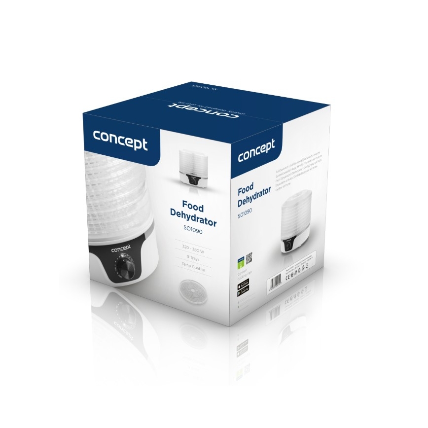 Concept SO1090 - toidukuivati 380W/230V valge