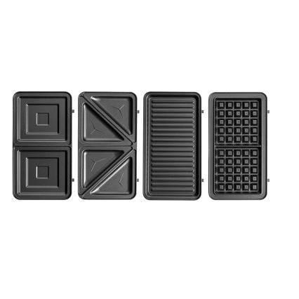 Concept SV3070 - Võileivagrill XXL 4-ühes 900W/230V must/roostevaba