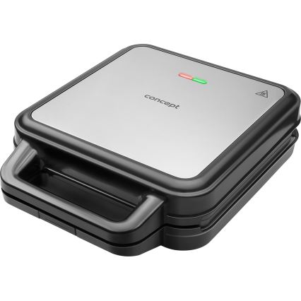 Concept SV3080 - Võileivagrill FAMILY 3-ühes 1200W/230V must/roostevaba