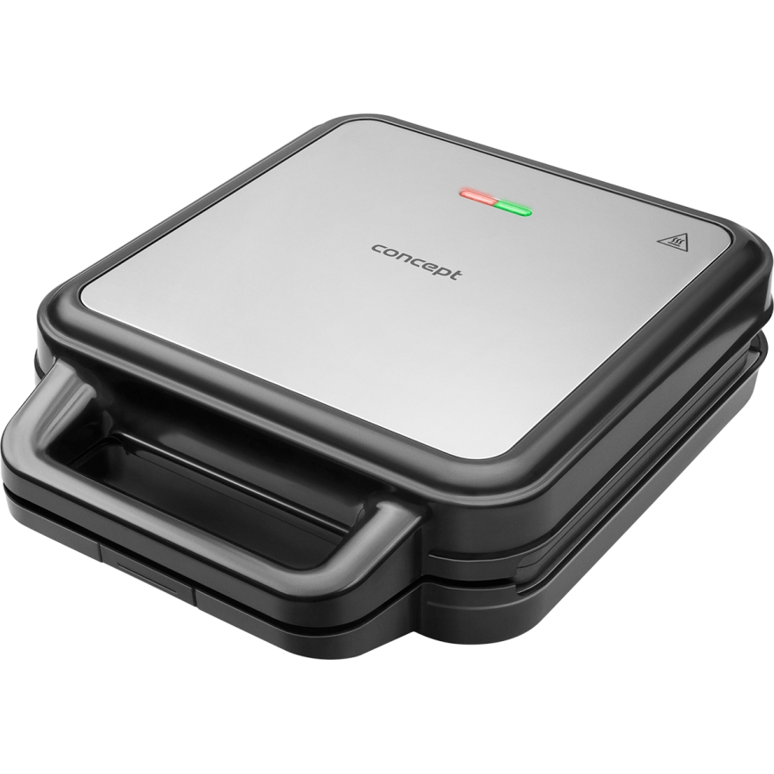 Concept SV3080 - Võileivagrill FAMILY 3-ühes 1200W/230V must/roostevaba