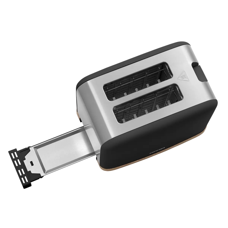 Concept TE2016 - kahe avaga toster soojendusrestiga 930W/230V must