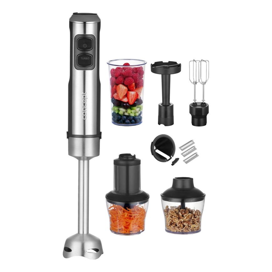 Concept TM5510 - Varsblender lisatarvikutega 1500W/230V must/roostevaba