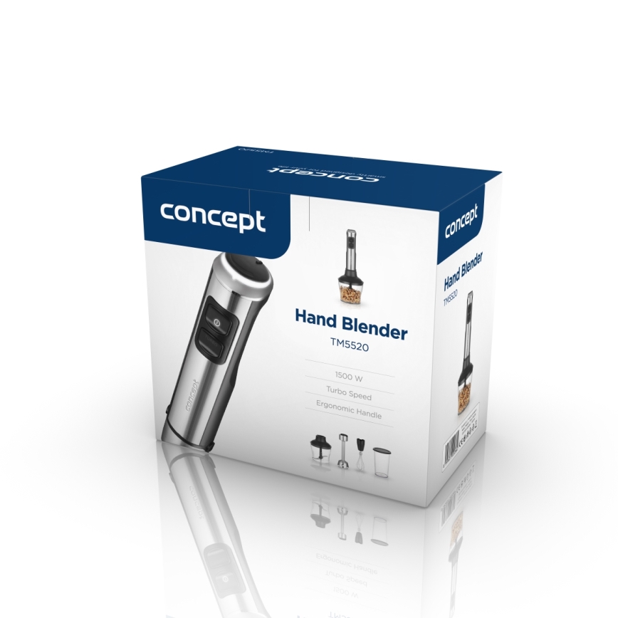 Concept TM5520 - Varsblender lisatarvikutega 1500W/230V must/roostevaba