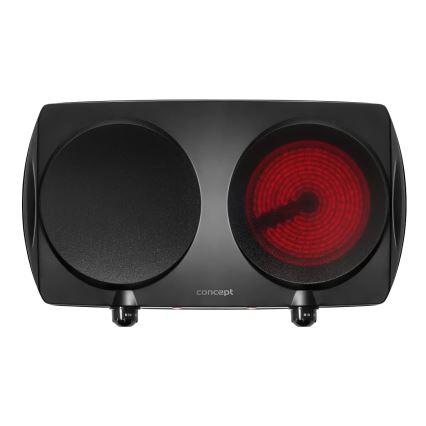 Concept VE3060 - Kaheplaadiline kuumutusplaat 2500W/230V must