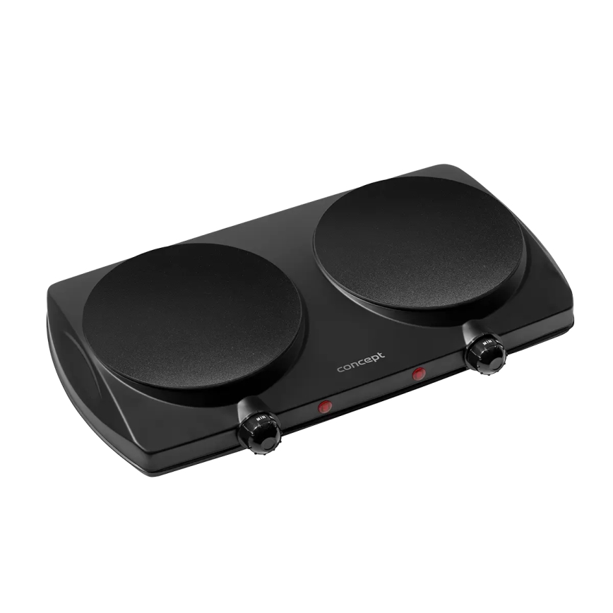 Concept VE3060 - Kaheplaadiline kuumutusplaat 2500W/230V must